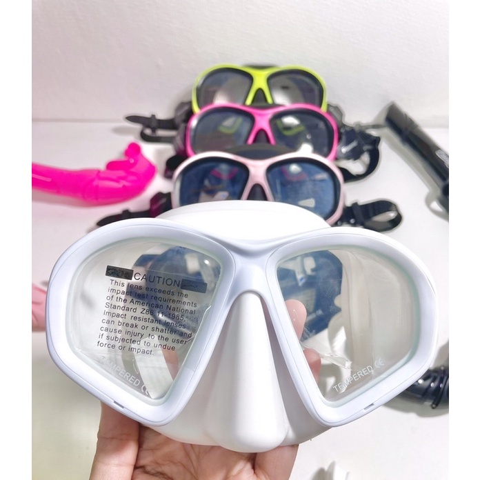 หน้ากากฟรีไดฟ์-เซทหน้ากาก-สน๊อคเกิลฟรีไดฟ์-fishfine-freediving-mask-set