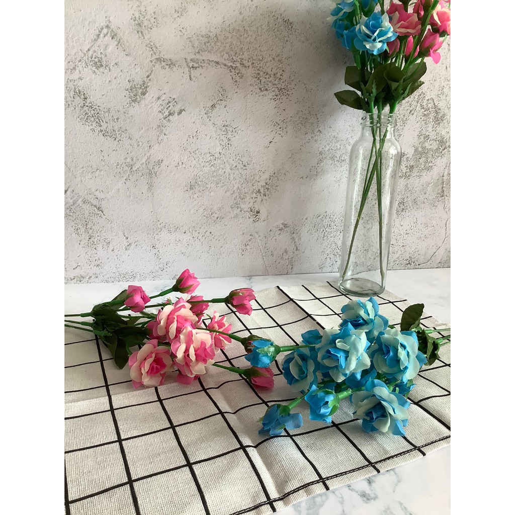 ดอกกุหลาบมอญหลากสี-ดอกไม้ประดิษฐ์-สำหรับตกแต่งบ้าน