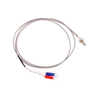 ภาพหน้าปกสินค้าPcf* M6 สกรู Probe K Type Thermocouple 1 เมตรสายเคเบิ้ลเซนเซอร์วัดอุณหภูมิ ที่เกี่ยวข้อง