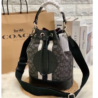 COACH DEMPSEY DRAWSTRING BUCKET BAG