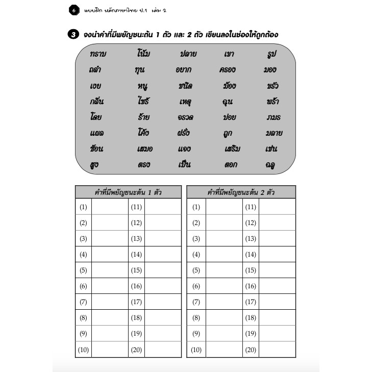 แบบฝึกหลักภาษาไทยป-1-เล่ม-2-เฉลย-สำนักพิมพ์โฟกัส