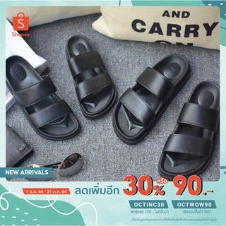 [เหลือ55.- ใส่โค้ดOCTINC30]รองเท้าแตะชาย ยางนิ่ม รับน้ำหนักได้ดี ใส่สบายCDM16808 (แนะนำให้ซื้อเพิ่ม2เบอร์)