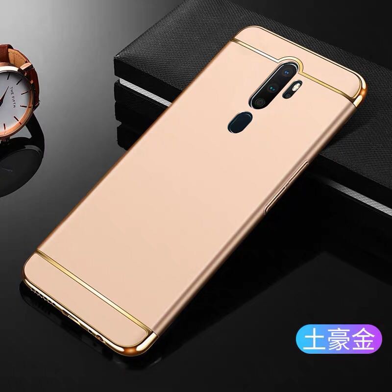 ส่งจากไทย-case-oppo-a5-2020-เคสออฟโบ้-oppo-a52020-เคสกันกระแทก-เคสประกบหัวท้าย-เคสประกบ-3-ชิ้น-แบบไม่หนา-สีเมทัลลิค