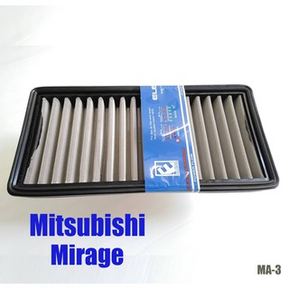 elevoกรองอากาศรถยนต์​ มิตซูบิชิ มิราจ ไส้กรองสแตนเลส ตรงรุ่น MA-3  MITSUBISHI รุ่น Mirage​ กรองฝุ่นได้ดี​ แข็งแรง​ ทนทาน