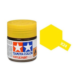สินค้า สีสูตรน้ำทามิย่า Tamiya Acrylic X24 Clear Yellow 10ml