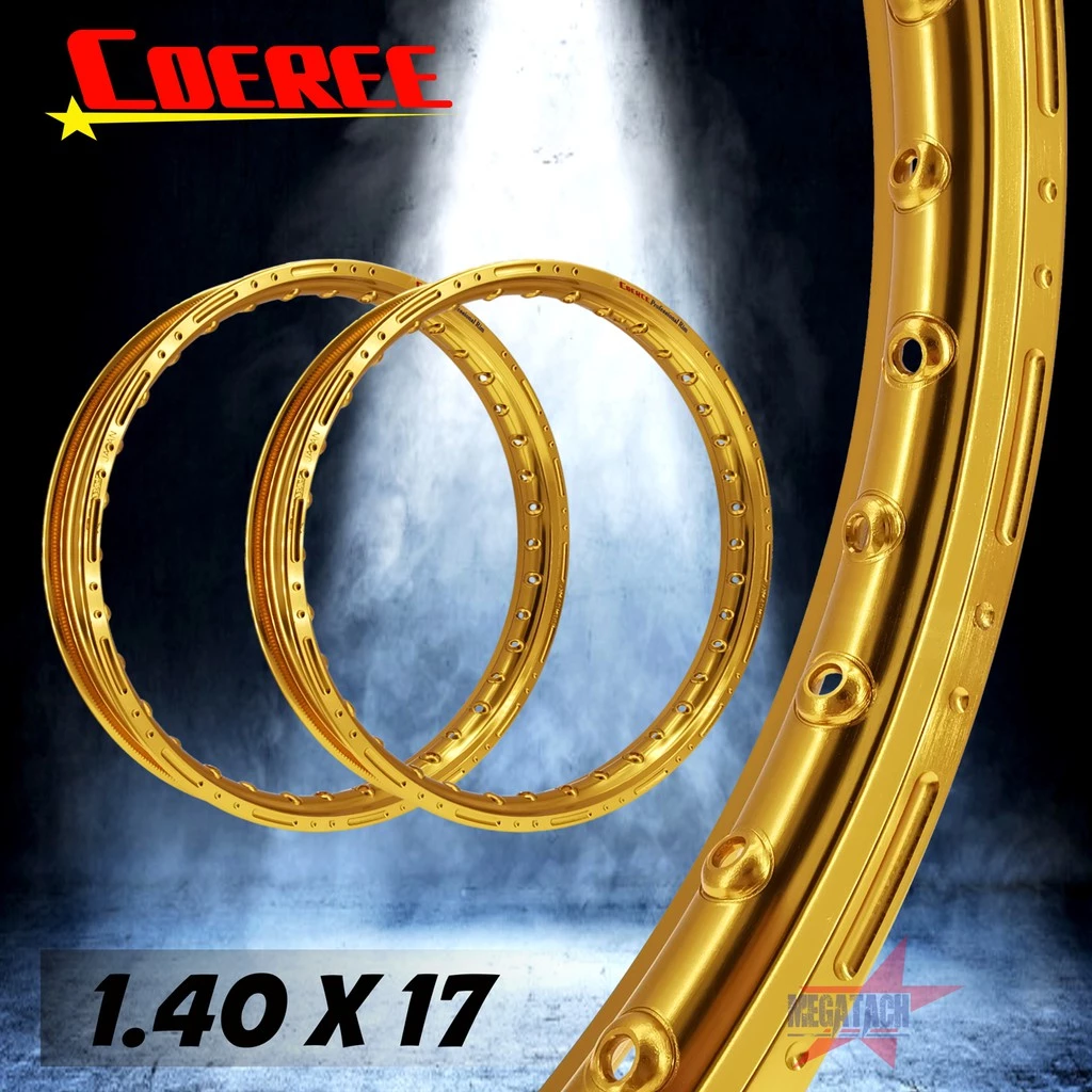 วงล้อ COERCE 1.40 X 17 สีทอง สำหรับมอเตอร์ไซค์ Honda Wave