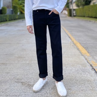 สินค้า ใส่โค้ด GDZDEC1 ลด 15% Golden Zebra Jeans กางเกงยีนส์ชายขากระบอกเล็กสีดำสุดฮอตลุคโอปป้า(Sizeเอว 28-44)