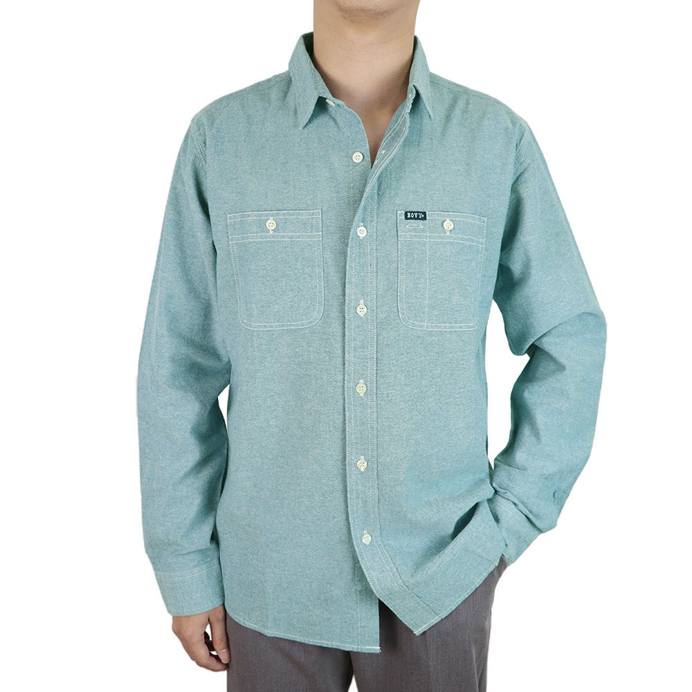 bovy-shirt-chambrey-เสื้อเชิ้ตแขนยาวผ้าแชมเบรย์-สีบลูน้ำทะเลโทนอ่อน-bbs-3818-01