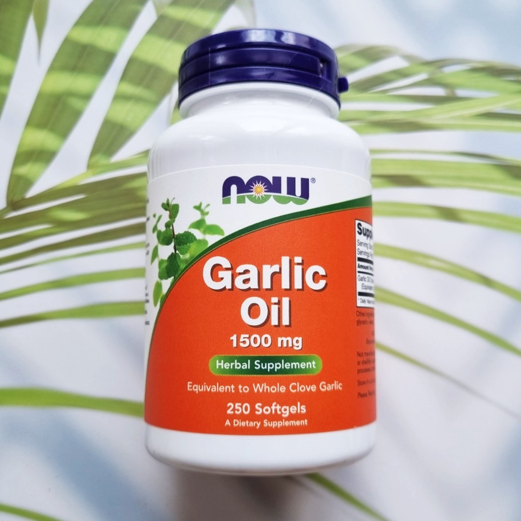 (Now) Garlic Oil 1500mg 250 Softgels น้ำมันกระเทียมสกัดเข้มข้น | Shopee ...