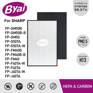 แผ่นกรองอากาศ FZ-F40SFE, FZ-Y30SFTA เครื่องฟอก Sharp รุ่น FP-FM40, FM40B, FU-Z35TA, FP-F40TA, FP-G50TA, FPJ40