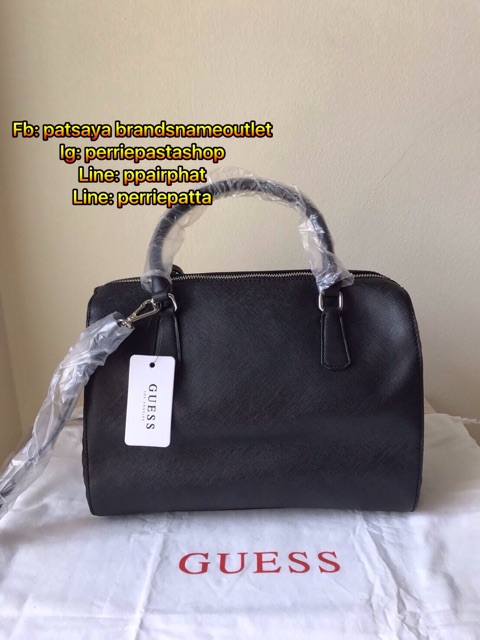 guess-ทรง-speedy-ของแท้มือหนึ่ง-ของใหม่มีถุงผ้า-หนัง-saffiano-สวยหรู-สายยาวปรับถอดได้