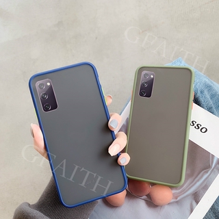 เคสโทรศัพท์ Samsung S20 Fan Edition 5G Casing Shockproof Skin Feel Protective Transparent Matte Hard Phone Case Back Cover Samsung S20FE 5G