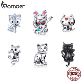 Bamoer 925 silver 9 Style cat shape charm fashion gifts for diy bracelet accessories BSC208