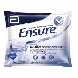 ภาพขนาดย่อของภาพหน้าปกสินค้าEnsure เอนชัวร์ วนิลา ชนิดผง แบบถุงเติม 2.4 Kg (400 กรัม x 6) Ensure Vanilla Sachet 2.4 Kg จากร้าน alphacomshop บน Shopee ภาพที่ 1