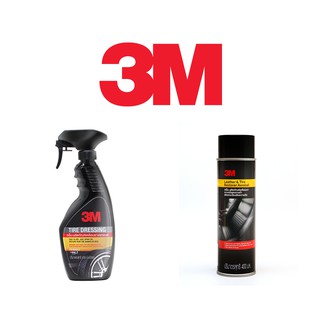 สินค้า สเปรย์เคลือบยางดำ และ เบาะหนัง 3M PN39042LT 400 ml. และ PN93041A Leather & Tire Restorer Aerosol