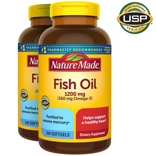สินค้า Nature Made® Fish Oil 1200mg 200 Sofs