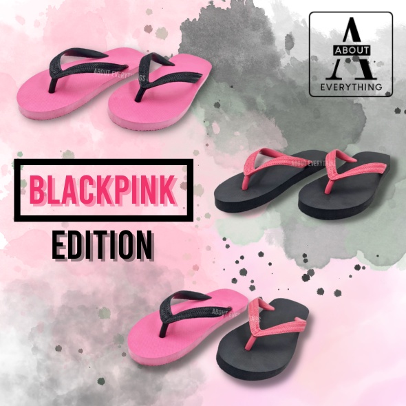 รองเท้าแตะแบบหนีบ-รุ่น-blackpink-edition-มีจำนวนไม่จำกัด-ไม่ลื่น-ไม่ดีดน้ำ