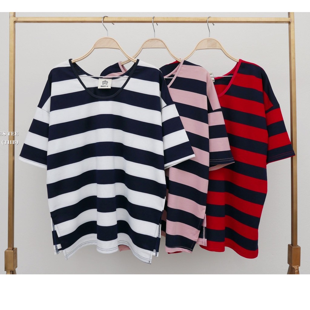 fresh-stripes-t-shirt-เสื้อยืดลายขวางเฟรซ