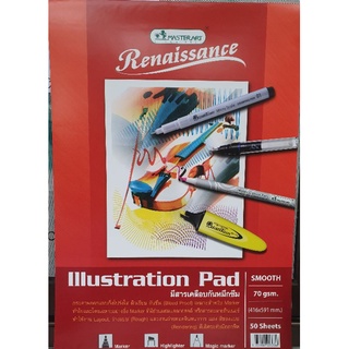 สมุด Renaissance (IIIustration pad)สำหรับลงปากกาMarker (Copic)มีสารเคลือกัยหมึกซึม