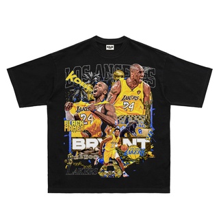 ผ้าฝ้าย 100%COTTON[Yootaaa] เสื้อยืดแขนสั้น ผ้าฝ้าย ทรงหลวม ลาย NBA Black Mamba Kobe Bryant สไตล์ฮิปฮอป 2022 sizes-5xl