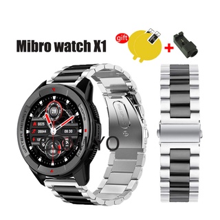 Mibro Watch X1 สายนาฬิกาข้อมือสมาร์ทวอทช์ โลหะ สเตนเลส ฟิล์มกันรอยหน้าจอ สําหรับเล่นกีฬา