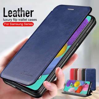 Magnetic flip leather for samsung m51 m31 m20 m10 stand phone cover wallet