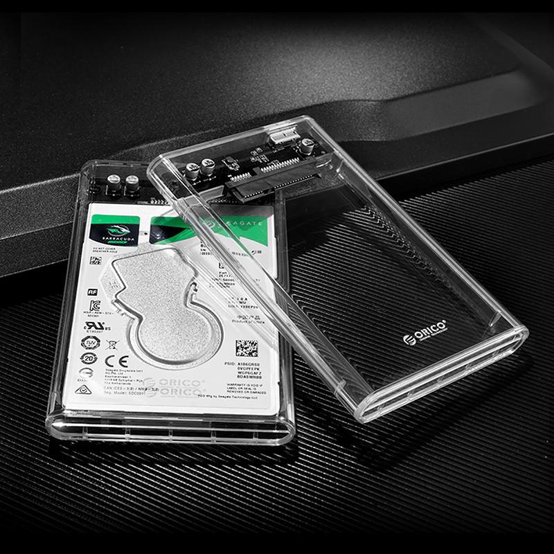 ภาพขนาดย่อของภาพหน้าปกสินค้าORICO 2.5" USB 3.0 SATA HDD Box HDD Hard Disk Drive External HDD Enclosure Transparent Case Tool Free 5Gbps Support 2TB (2139) จากร้าน orico.th บน Shopee ภาพที่ 7