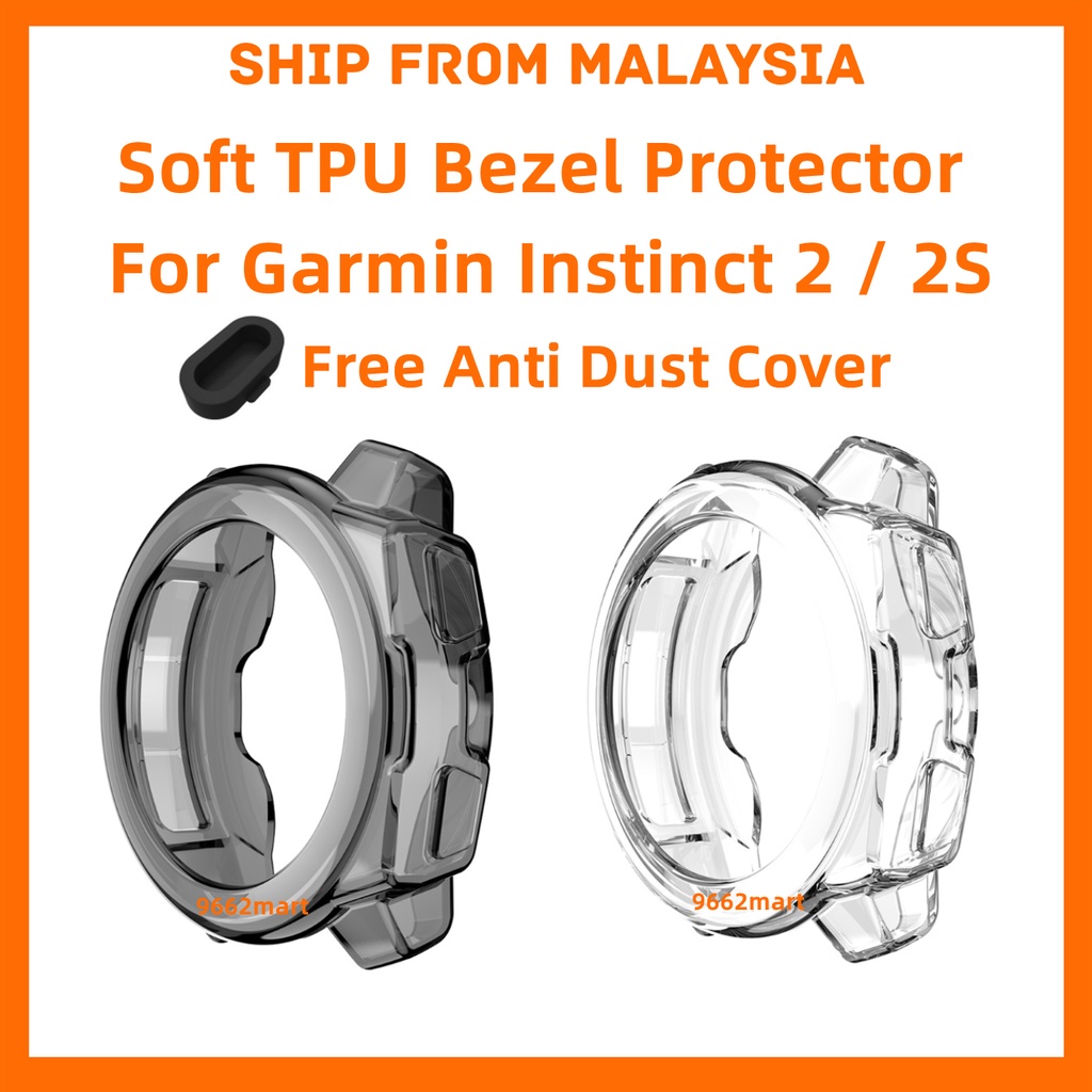 garmin-instinct-2-solar-2s-solar-2-solar-tactical-cover-เคสป้องกัน-นิ่ม-tpu-bezel-protector