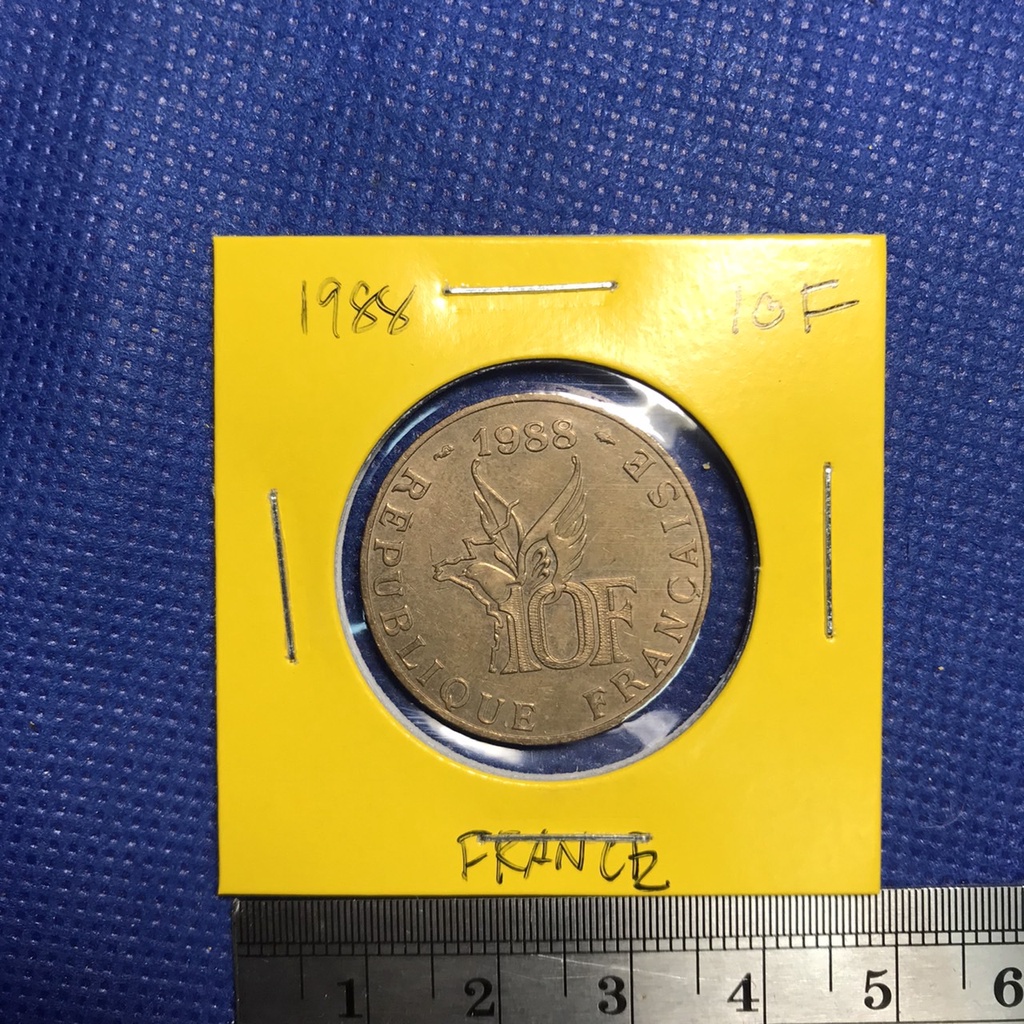 no-60433-ปี1988-ฝรั่งเศส-10-francs-เหรียญสะสม-เหรียญต่างประเทศ-เหรียญเก่า-หายาก-ราคาถูก