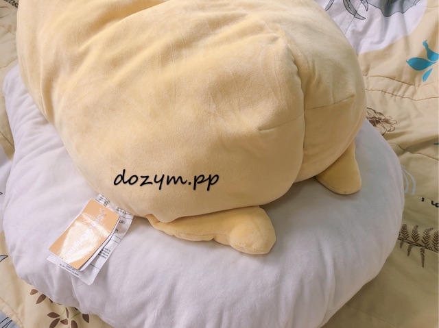 ตุ๊กตาน้องไข่ขี้เกียจ-gudetama-นอนเท้าคางเนื้อมาชเมลโล่ตัวใหญ่