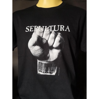 เสื้อวงนำเข้า Sepultura Slave New World Tattoo Soulfly Biohazard Thrash Death Heavy Metal Style Vintage T-Shirt Gildan