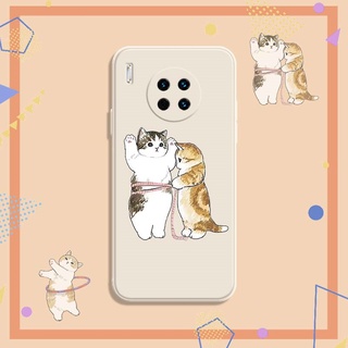 DMY huawei mate 30 case funny fat cat printed design shockproof cases covers for huawei mate 10 20 20X 30 pro 40pro 40 P30lite P20lite P30 P30pro P20pro gift for friends and girls