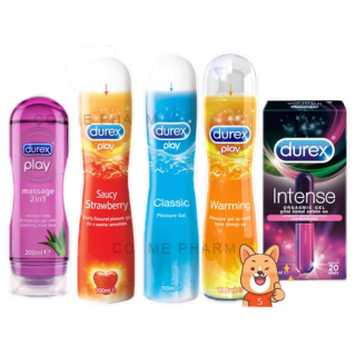 ลดเพิ่ม 9%  เจลหล่อลื่น DUREX PLAY Durex Gel ดูเร็กซ์ รวม ของแท้ 100% Classic Strawberry Warming Intense