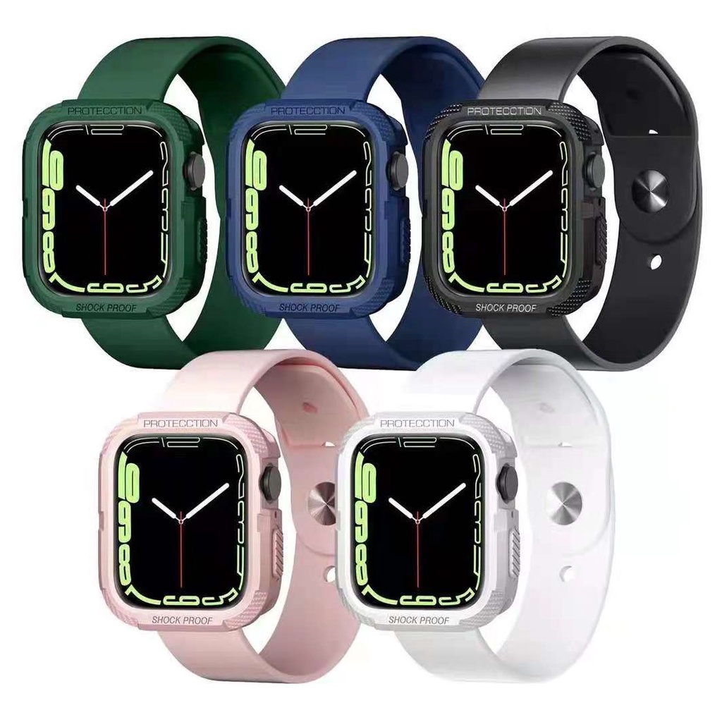 ภาพสินค้าเคส applewatch กีฬา ยาง Apple Watch Series 7 Case i watch Case Size 40mm 41mm 44mm 45mm 38mm 42mm apple watch series 7 6 5 4 3 Apple Watch se เคส applewatch series 7 จากร้าน fortunetimes02.th บน Shopee ภาพที่ 2