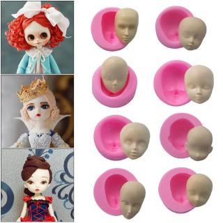 สินค้า Baby Face Shape Silicone Molds Fondant Soap 3D Cake Mold Cupcake Jelly Candy Chocolate Decoration Baking Tool Kitchen Moulds