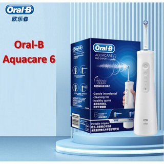 Oral-B Aquacare 6 Pro - Expert Water Flosser เครื่องชลประทานออกซิเจ็ตไร้สาย 6 โหมด