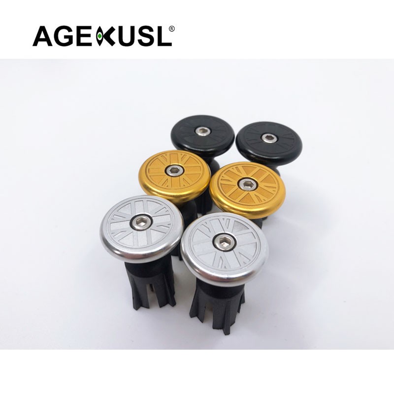 agekusl-จุกปิดปลายแฮนด์จักรยาน-cnc-สําหรับ-1-คู่