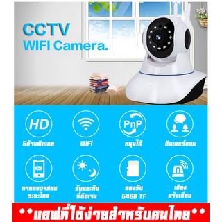 ภาพขนาดย่อของภาพหน้าปกสินค้าEkcam P2P กล้องวงจรปิด ไร้สาย คมชัด 5/3ล้าน IP Camera 3เสารับสัญญาณ มีภาษาไทย alarm อินฟราเรด IR cut APP V380 Pro จากร้าน ekcam บน Shopee ภาพที่ 1