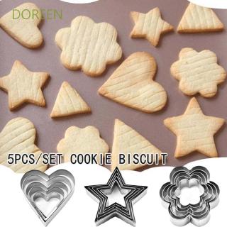 DOREEN Heart&amp;Star Shape Cake Fondant Tools Cutter Pastry Biscuit Moulds