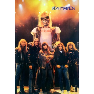 โปสเตอร์ รูปถ่าย วง ดนตรี เฮฟวีเมทัล IRON MAIDEN 1975 POSTER 20”x30” Inch English Heavy Metal V1