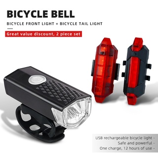 สินค้า [COD] AIHUAXU USBชาร์จ LED ไฟท้ายจักรยาน แบบพกพากันน้ำ แบบชาร์จ LEDไฟจักรยาน