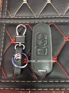 ภาพขนาดย่อของภาพหน้าปกสินค้าซองหนังกุญแจ (3ปุ่ม) Mazda2/Mazda3/ CX-5 จากร้าน kzcar_accessories บน Shopee
