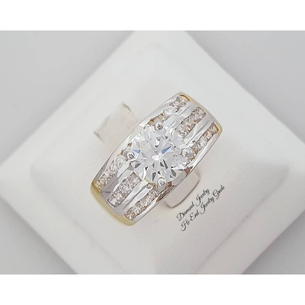 diamond-ring-แหวนเพชร-cz-แท้-ดีไซน์สวยหรู-ประดับเพชรเม็ดกลางขนาด-1-25-กะรัต