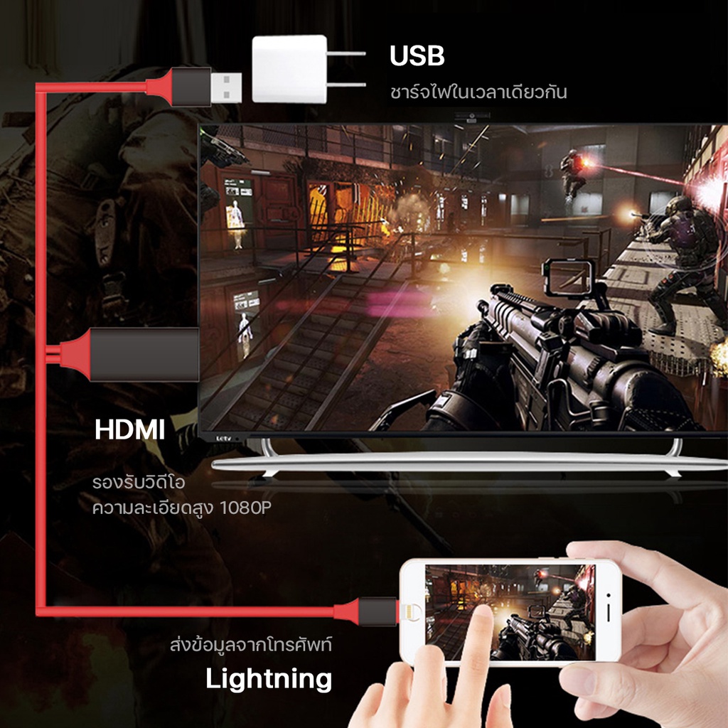 สาย-hdmi-สายต่อจากมือถือเข้าทีวี-mobile-phone-hdtv-for-ios-phone-to-hdtv-cable-1080p