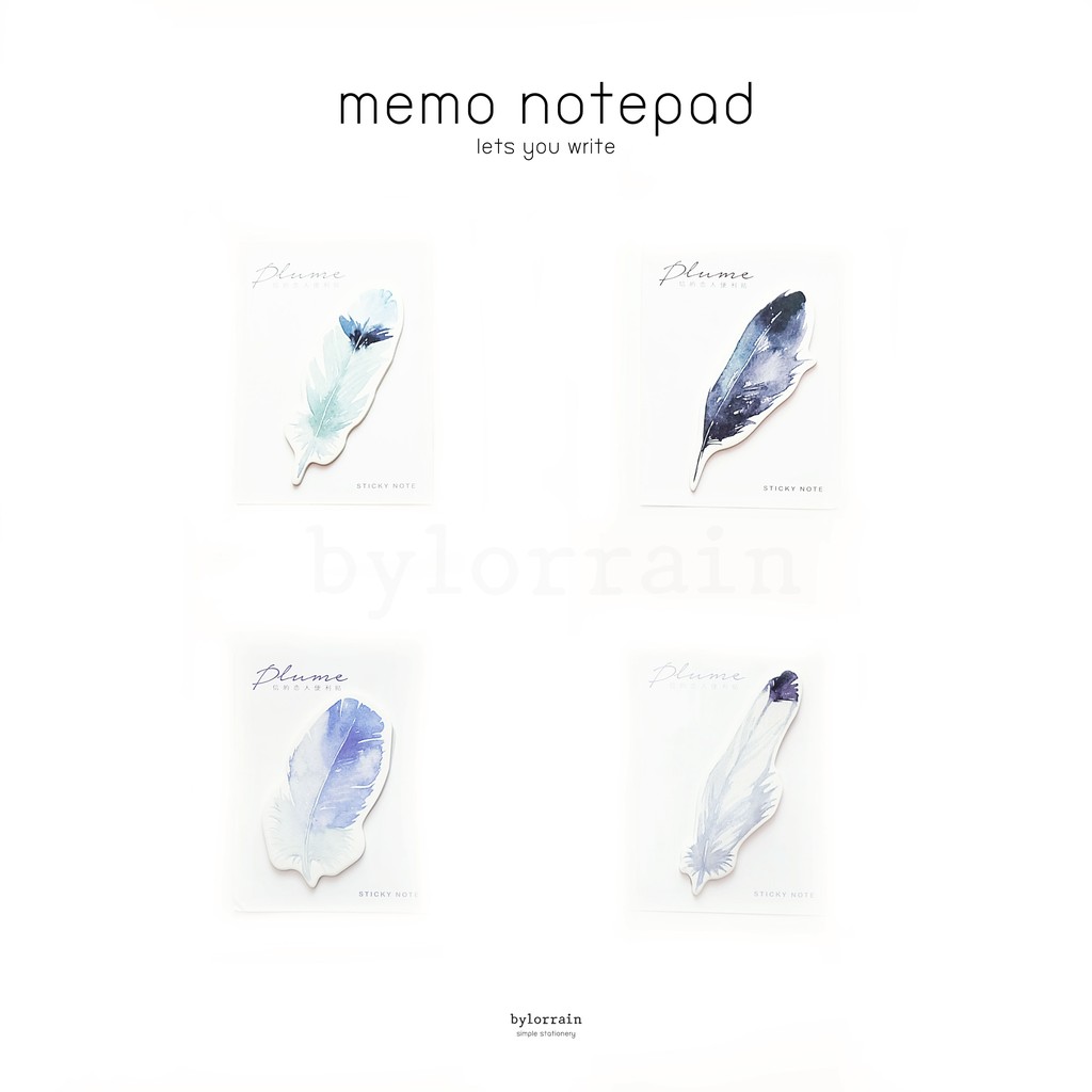 feather-watercolor-memo-notepad