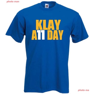 ราคาต่ำสุด!!photo man เสื้อยืด Golden State Warriors Prospect Shirts Blue Golden State Klay Play Like T-Shirt เสื้อยืด c
