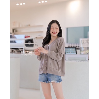 ภาพขนาดย่อของภาพหน้าปกสินค้าVplus Cardigan(oversize) จากร้าน myratishop บน Shopee ภาพที่ 3