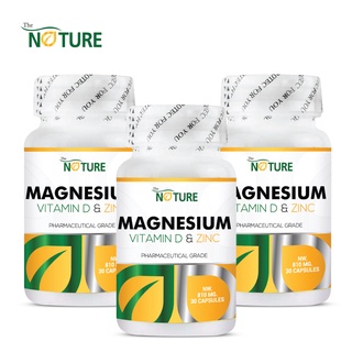 แมกนีเซียม ผสม วิตามินดี และ ซิงค์ Magnesium Plus Vitamin D &amp; Zinc x 3 ขวด เดอะ เนเจอร์ THE NATURE