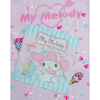 ผ้าเช็ดหน้า My Melody เนื้อนุ่ม เบา ซับน้ำได้ดี ขนาด 34*34 cm