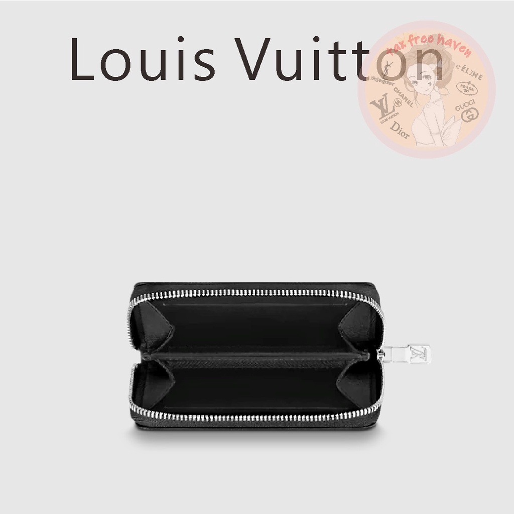 ราคาต่ำสุดของ-shopee-ของแท้-100-louis-vuitton-ยี่ห้อใหม่-zippy-กระเป๋าเงินเหรียญแนวตั้งซิป